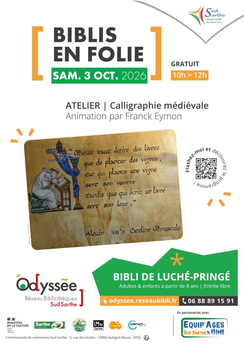Atelier « découverte calligraphie »