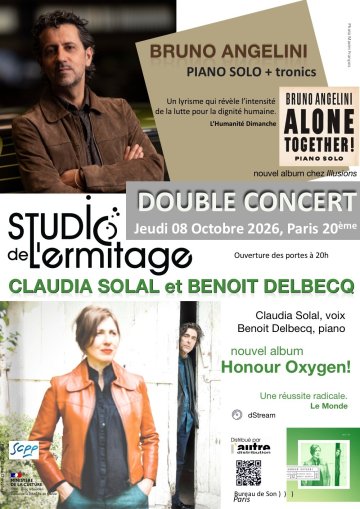 Claudia Solal et Benoît Delbecq // Bruno Angelini