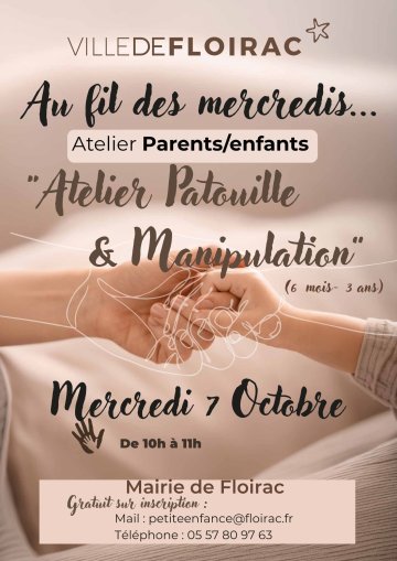atelier parents enfants "Patouille et Manipulation"