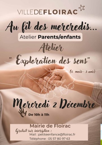 Atelier parents enfants "Exploration des sens"