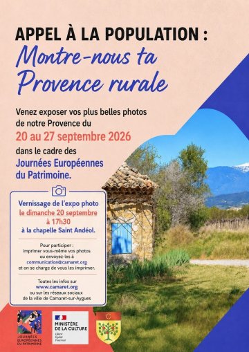 Exposition « Provence rurale : la vie des cabanons » : tableaux de Jean-Louis Sauzade, photographies de Laure Néron et fresque collective de photos