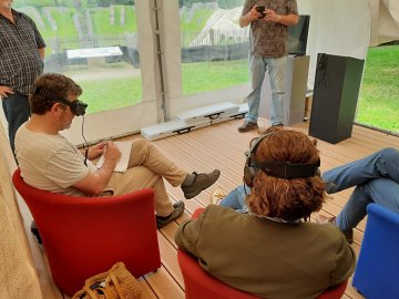 Animation immersive : vol au-dessus du temps