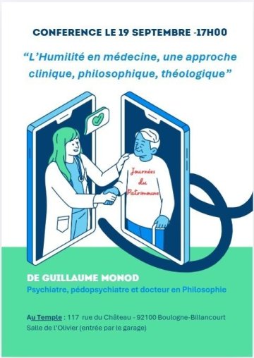 Conférence avec Guillaume Monod sur « L’humilité en médecine : une approche clinique, philosophique et théologique »