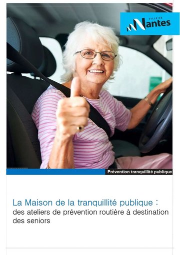 Atelier "Tous piétons" à l'espace seniors Barberie