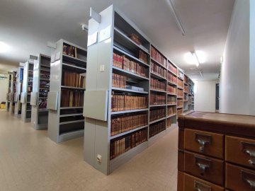 Les réserves de la médiathèque Etienne Caux