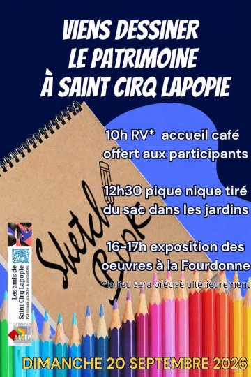 Animation : viens dessiner le patrimoine à Saint-Cirq Lapopie !