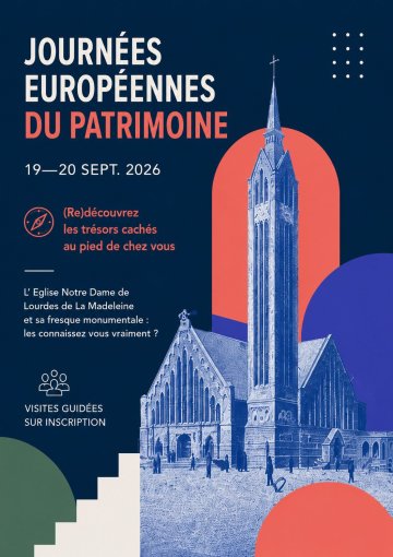 Visites guidées de l'église Notre Dame de Lourdes de La Madeleine