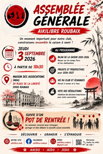 Assemblée Générale du club Aikilibre