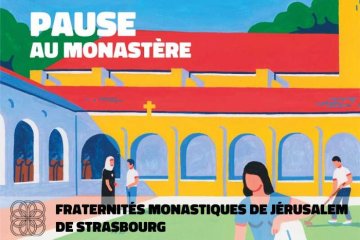 Pause au monastère chez les frères à Strasbourg
