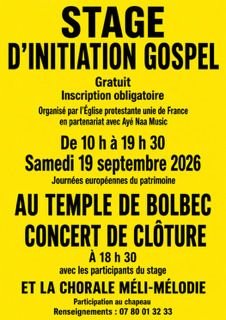 Stage d'initiation de chants gospel et concert de clôture avec la chorale Méli-Mélodie 76