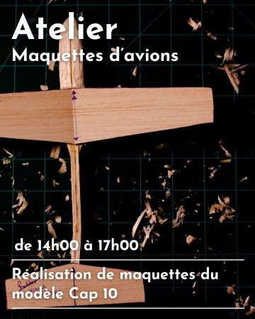 Animation jeune public : atelier de construction de maquettes d'avions
