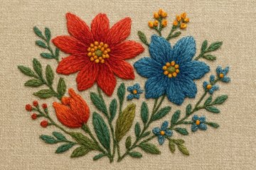Atelier créatif - Broderie florale