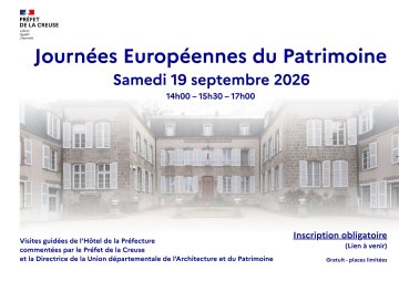 Visite de l'Hôtel de la préfecture de la Creuse
