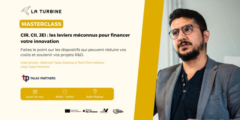 Masterclass - CIR, CII, JEI : les leviers méconnus pour financer votre innovation