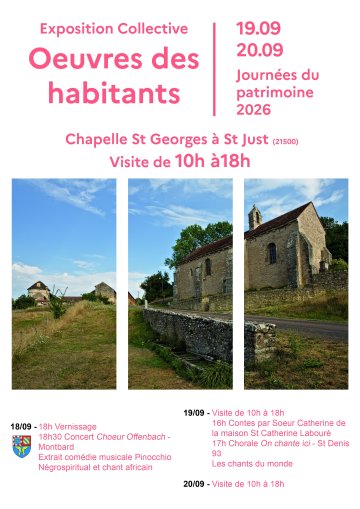 Exposition  à la Chapelle Saint Georges à Saint Just