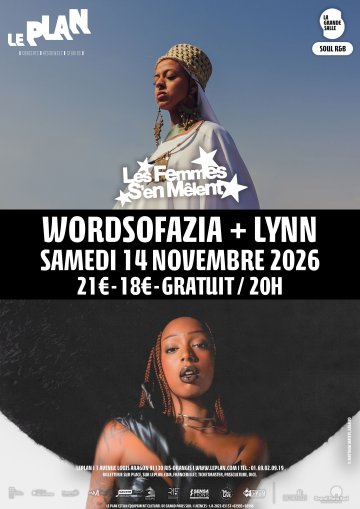 FESTIVAL LES FEMMES S’EN MÊLENT : WORDSOFAZIA + LYNN