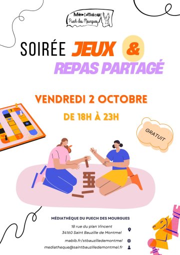 Soirée Jeux & Repas partagé