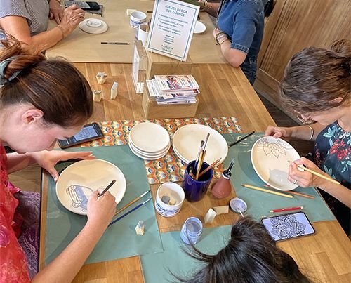 Ateliers décor sur faïence