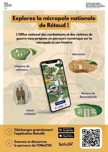 Parcours Baludik : à la découverte de la nécropole nationale de Rétaud