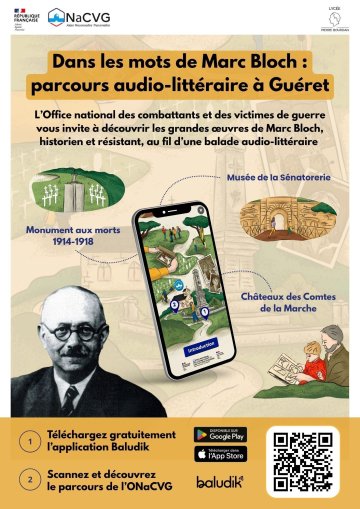 Parcours Baludik : dans les mots de Marc Bloch, un parcours audio-littéraire à Guéret