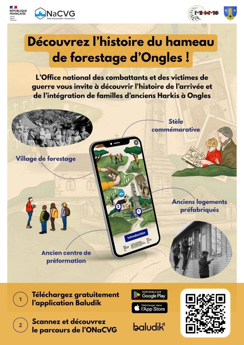Parcours Baludik : Découvrez l'histoire du hameau de forestage d'Ongles