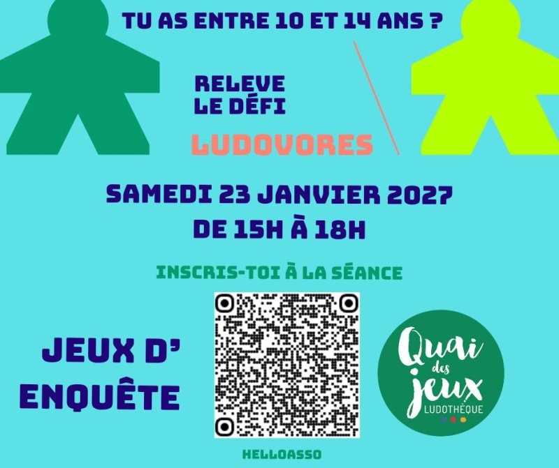Club des Ludovores - séance jeux d'enquête