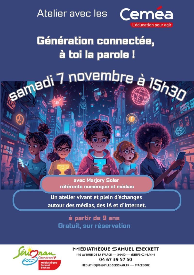 Atelier « Génération connectée, à toi la parole ! »