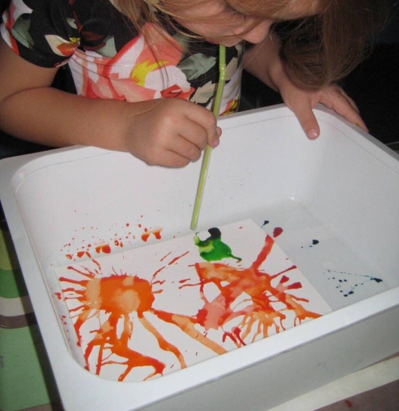 atelier encres "couleurs à regarder, à sentir, à souffler"