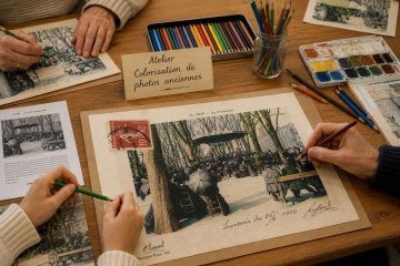 Atelier de colorisation de photographies anciennes d’Albi, Gérone et Lijiang.