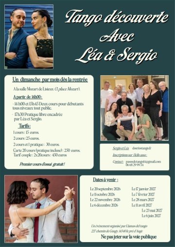 Tango Découverte avec léa et Sergio