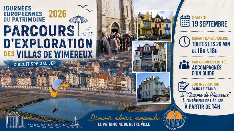 Parcours d'exploration des Villas de Wimereux (par "le Charme de Wimereux")