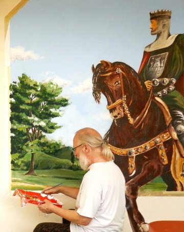 Le Trompe-l’œil à travers l’histoire par Carolus, pionnier du "street art" en Suisse, artiste aujourd'hui installé en Dordogne