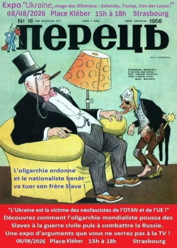 Expo : " Ukraine, otage des illibéraux Zelensky, Trump, von der Leyen ! "