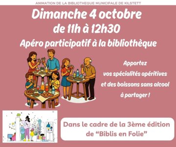 Apéro participatif à la Bibliothèque !