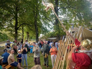 Théâtre, spectacle et campement gaulois dans le parc du château !