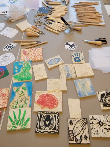 Atelier de linogravure