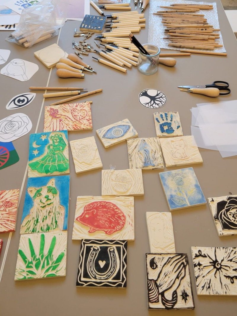 Atelier de linogravure