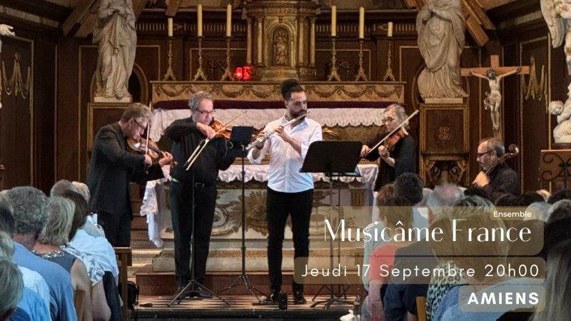 Concert à Amiens : Ravel, Debussy, Cantemir, Mozart, Vivaldi, Bach, Doppler, Piazzolla, Waxmann