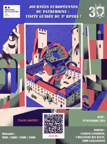 Journées européennes du patrimoine : visite guidée du 3ᵉRPIMA !