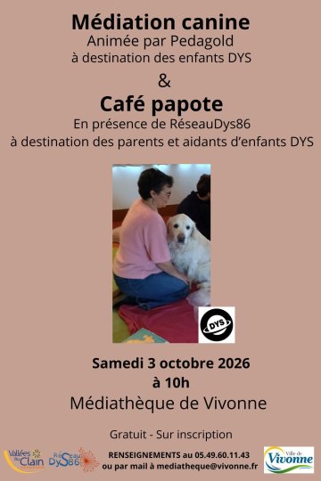 Médiation canine et café papote autour des DYS