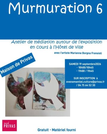 Atelier de médiation autour de l'exposition Murmuration