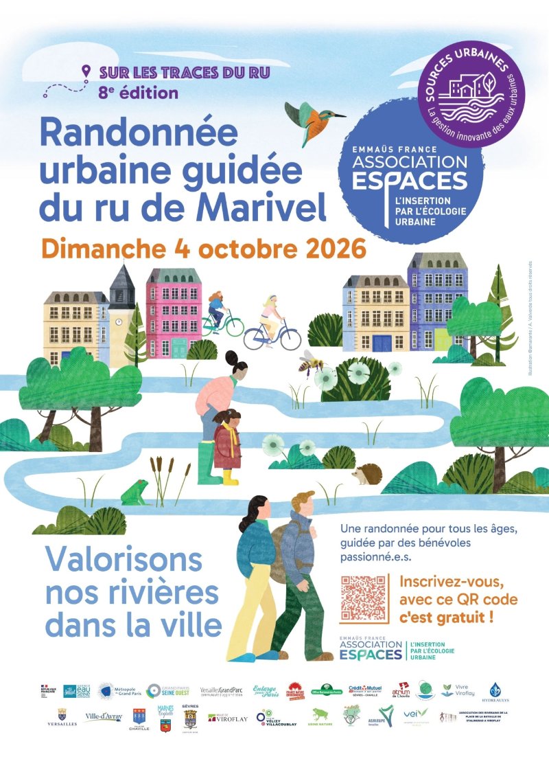 Randonnée urbaine guidée du Ru de Marivel
