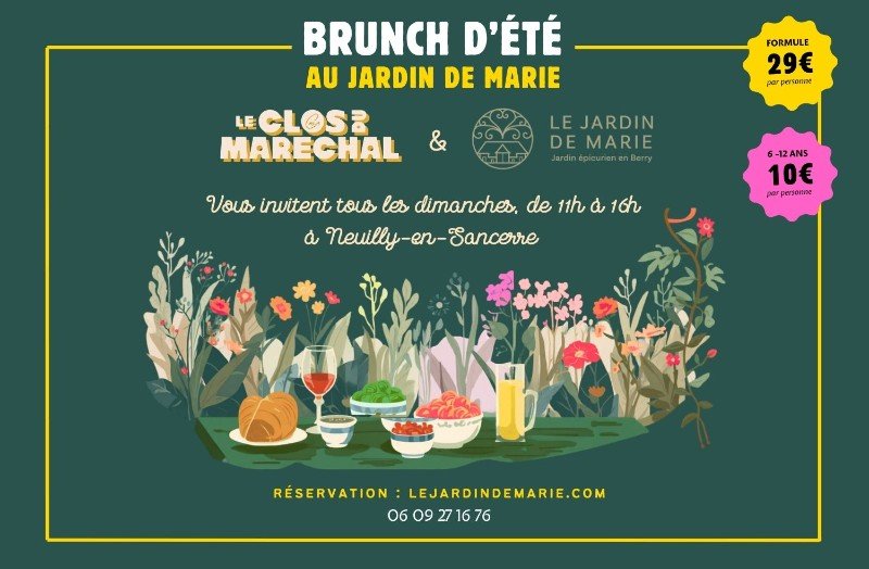 Brunch d'été au Jardin de Marie