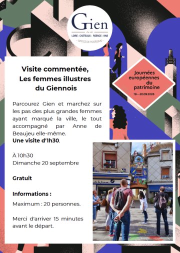 Visite Commentée, Les femmes illustres du Giennois