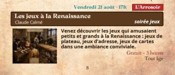 Festival Re-Naissance à  les jeux à Figeac : la Renaissance