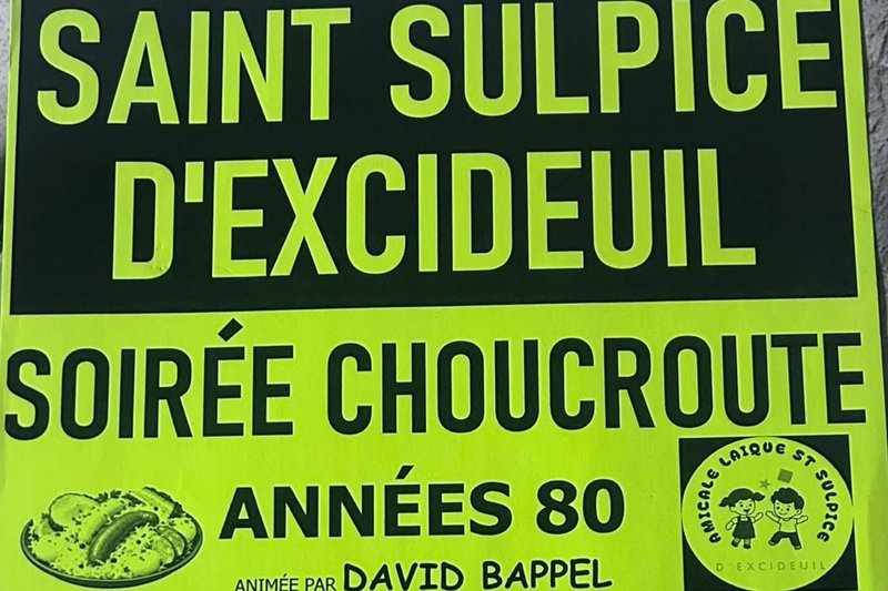 Soirée choucroute années 80