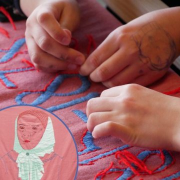 Atelier de broderie collectif