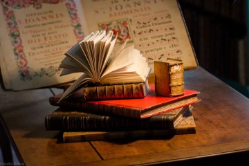 Visite du fonds patrimonial de la Bibliothèque municipale.
