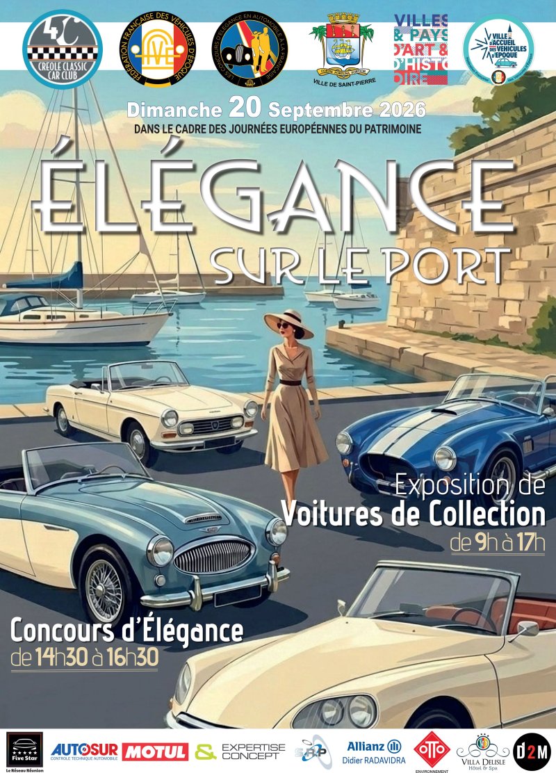 Concours d'élégance et exposition de voitures anciennes