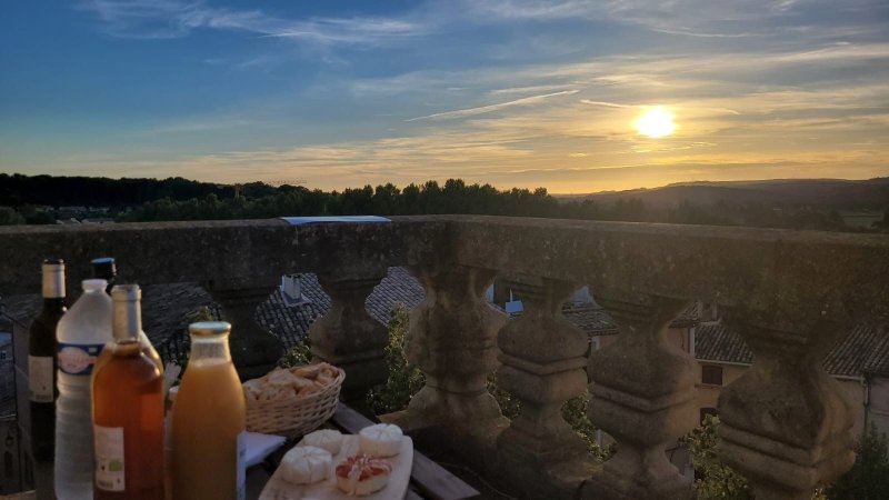 Coucher de soleil gourmand du haut du Jacquemard